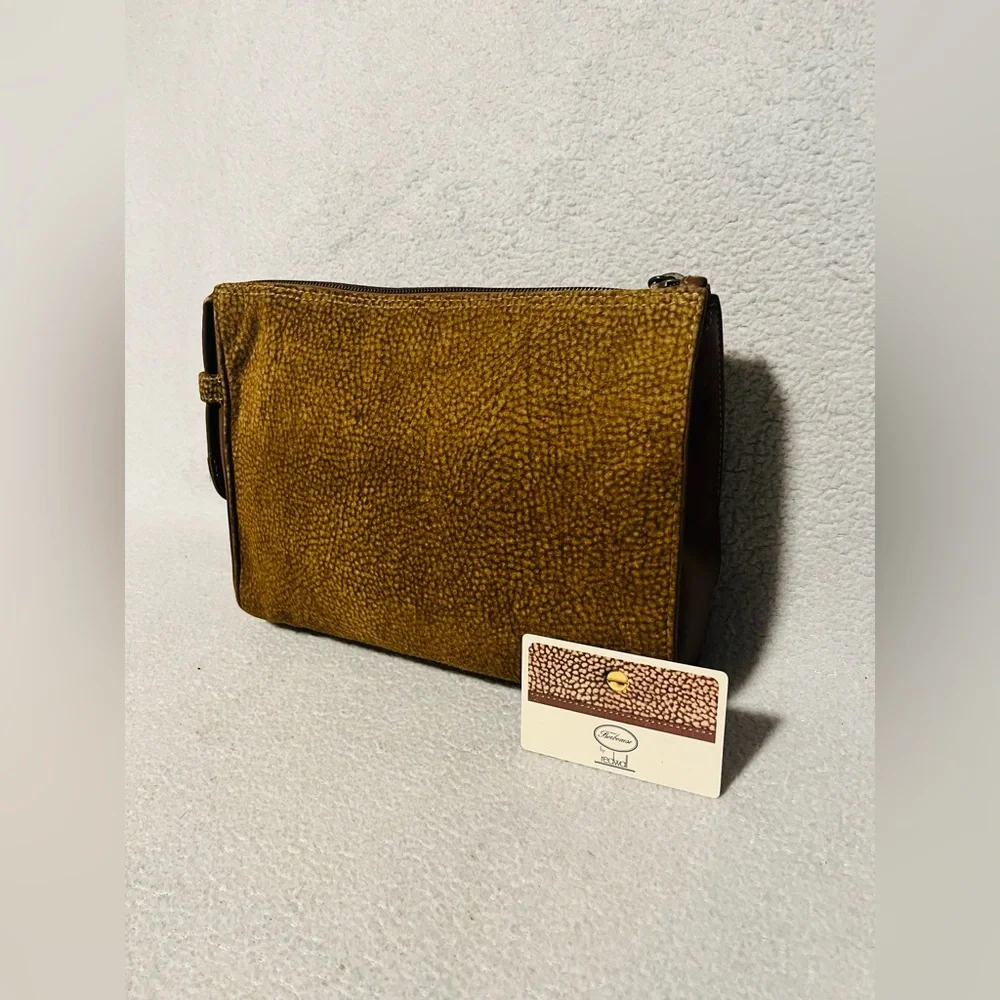 Borbonese Quail Suede Clutch